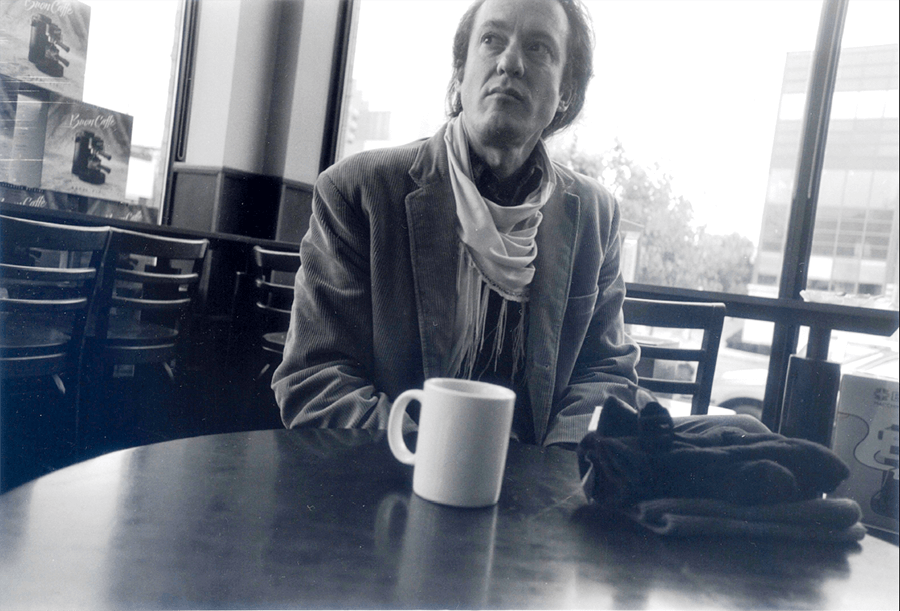 Avi B. Wenger having coffee